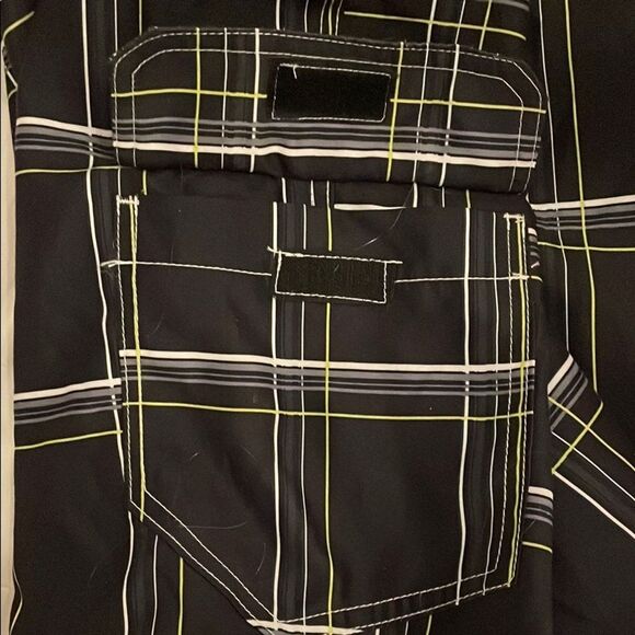 OP Ocean Pacific Black Board Shorts Swim Trunks Mens Size Medium 32-34 Beach - Picture 12 of 12